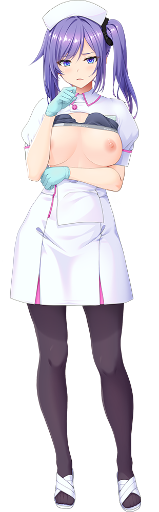 ナース服（胸だし）