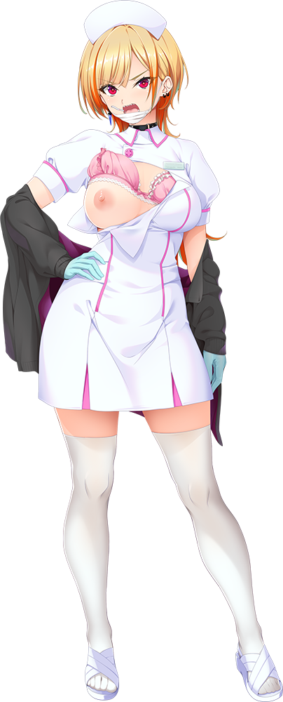 ナース服（胸だし）