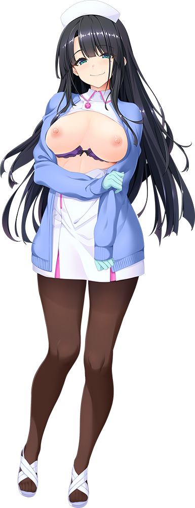 ナース服（胸だし）